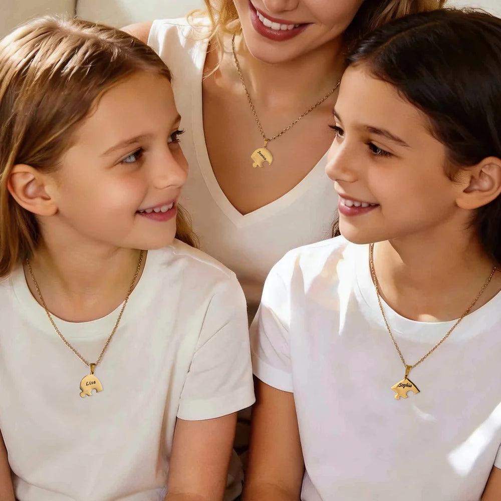 Unione™ – Collana puzzle familiare personalizzata