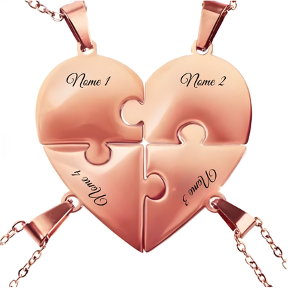 Unione™ - Collana puzzle personalizzata famiglia