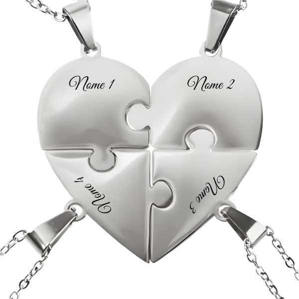 Unione™ – Collana puzzle familiare personalizzata